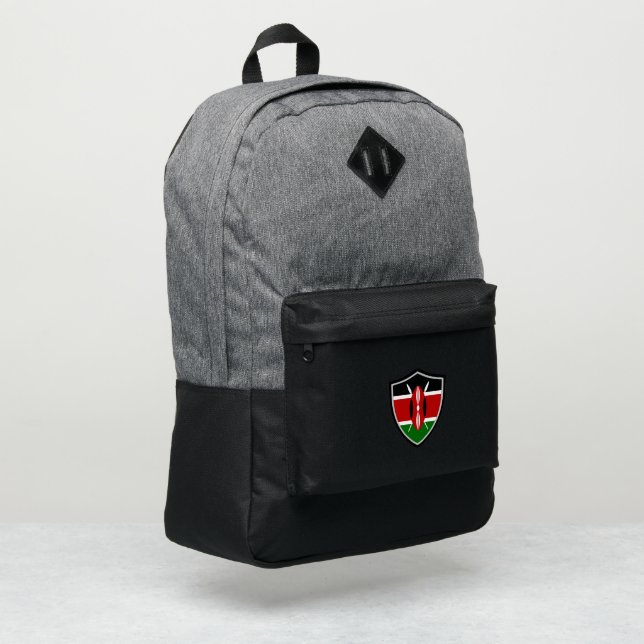 Kenya flag port authority® backpack (Left Corner)