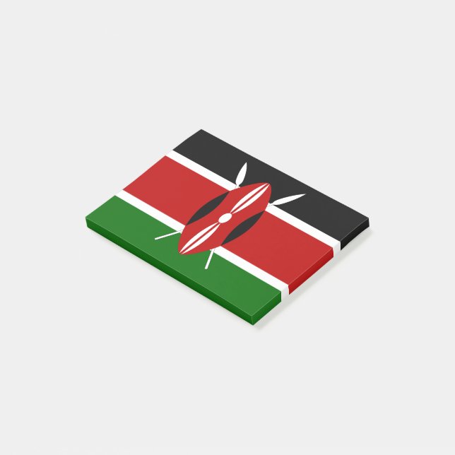 Kenya Flag Post-it Notes (Angled)