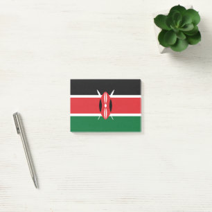 Kenya flag post-it notes