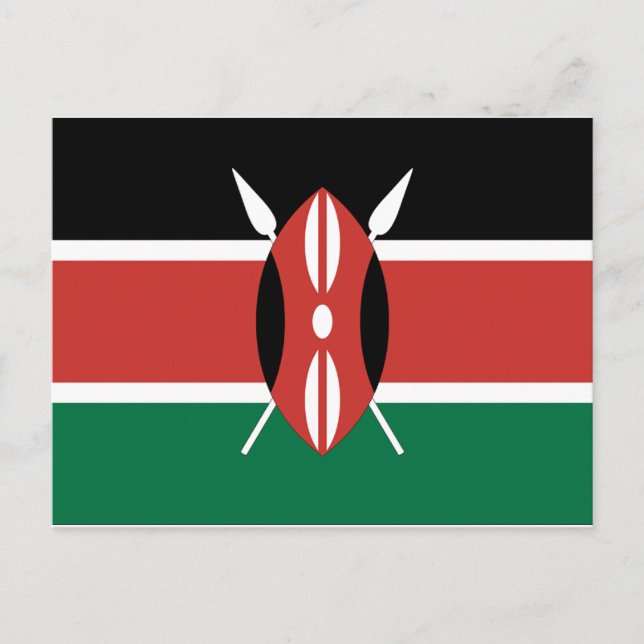 Kenya Flag Postcard (Front)