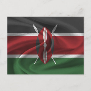 Kenya Flag Postcard