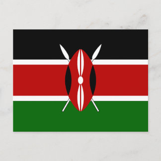 Kenya Flag Postcard