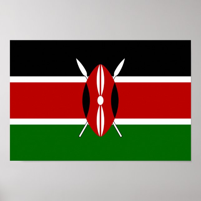 Kenya Flag Poster (Front)