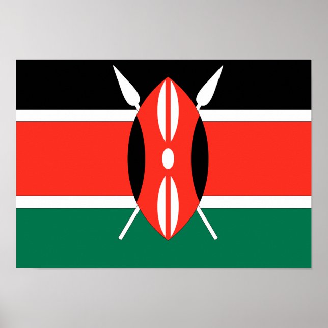 Kenya Flag Poster (Front)