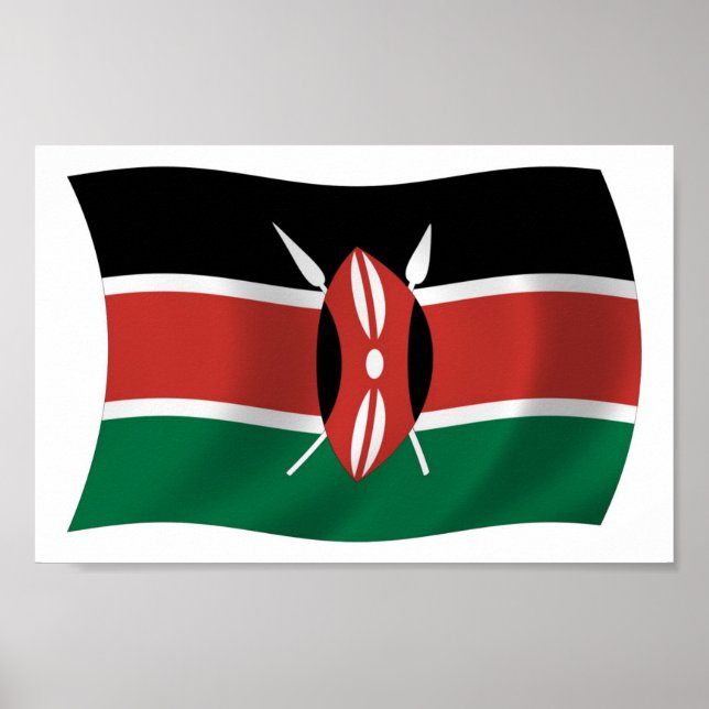 Kenya Flag Poster Print (Front)