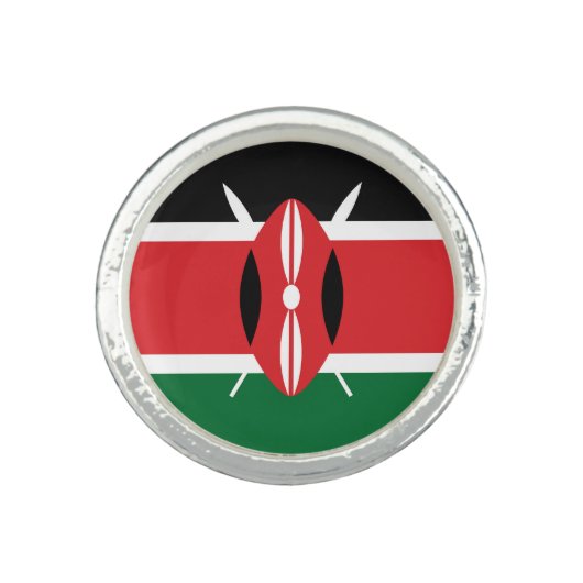 Kenya flag ring (Front)