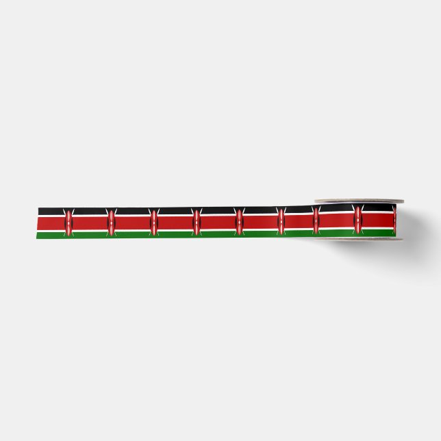 Kenya Flag Satin Ribbon (Front)