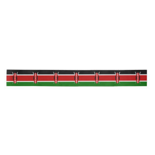 Kenya Flag Satin Ribbon