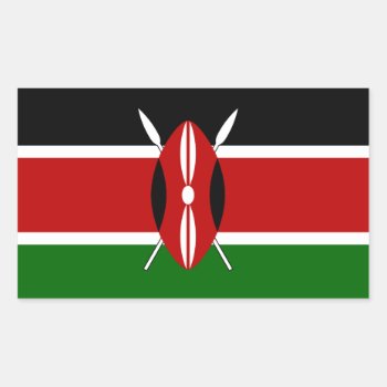 Kenya* Flag Sticker by Azorean at Zazzle