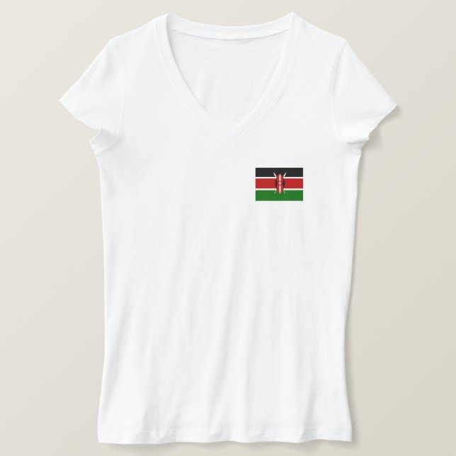Kenya Flag T-Shirt (Design Front)
