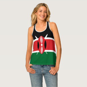 Kenya flag tank top