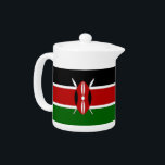 Kenya Flag Teapot<br><div class="desc">Add a touch of Kenyan pride to your tea time with our Kenya Flag Teapot, beautifully designed to celebrate the rich heritage of Kenya. Crafted with attention to detail, this teapot features the striking design of the Kenyan flag, making it not only a functional teapot but also a unique piece...</div>