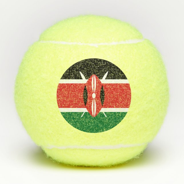 Kenya flag tennis balls (Front)