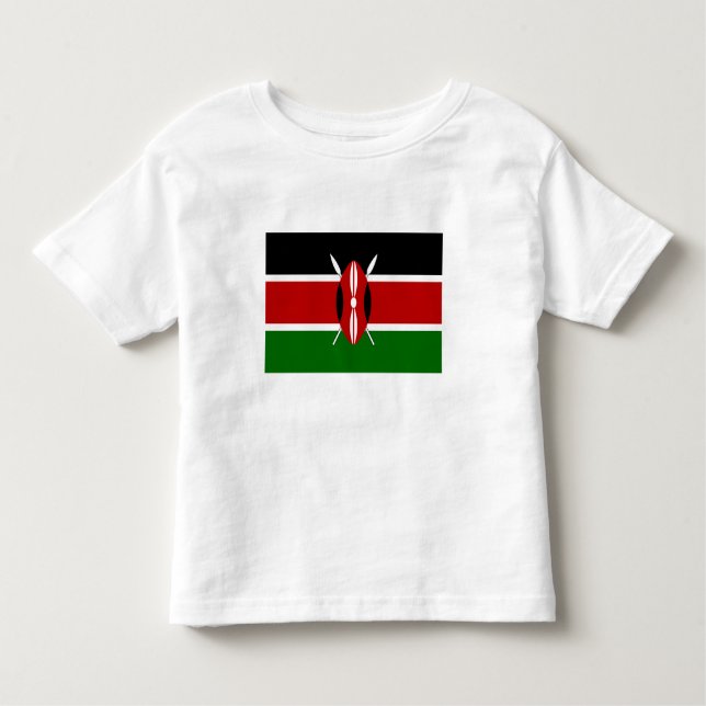 Kenya Flag Toddler T-shirt (Front)