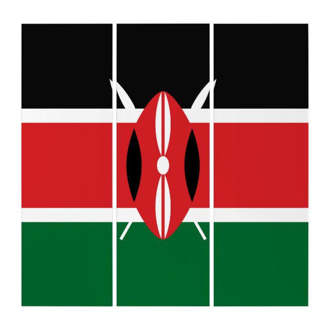 Kenya flag triptych (Front)