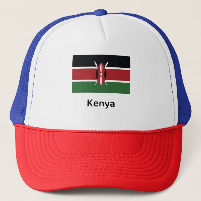 Kenya Flag Trucker Hat (Front)