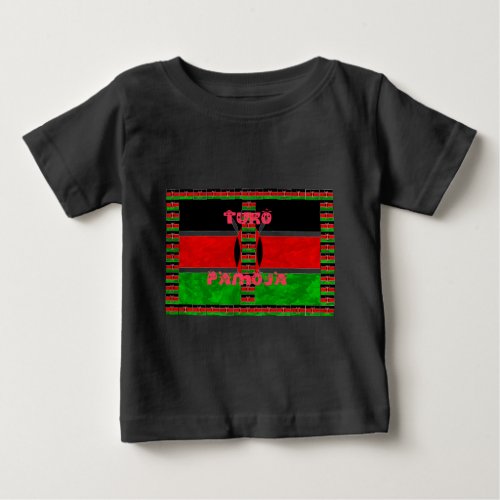 Kenya Flag Tuko Pamoja Baby T_Shirt