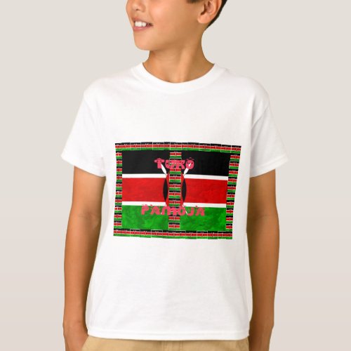 Kenya Flag Tuko Pamoja T_Shirt