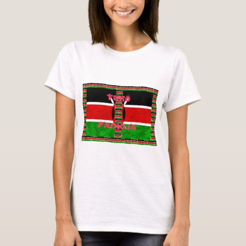 Kenya Flag Tuko Pamoja T_Shirt