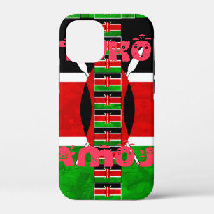 Kenya Flag: Tuko Pamoja - Unity Art Design iPhone 12 Mini Case