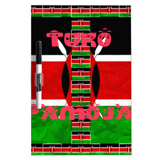 Kenya Flag: Tuko Pamoja - Unity Art Design Dry-Erase Board