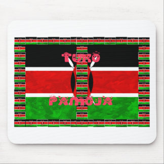 Kenya Flag: Tuko Pamoja - Unity Art Design Mouse Pad