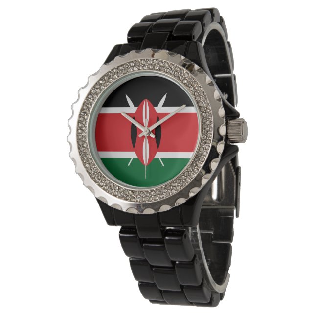 Kenya flag watch (Angled)