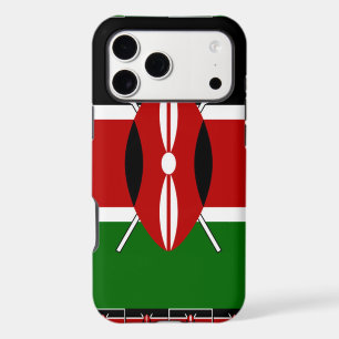 Kenya Flag: With Miniature Flag Frame Border Art iPhone 17 Pro Max Case