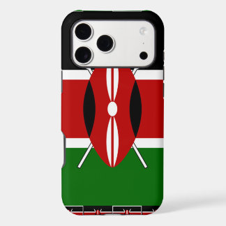 Kenya Flag: With Miniature Flag Frame Border Art  iPhone 17 Pro Max Case