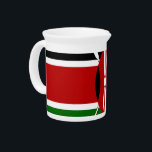 Kenya Flag: With Miniature Flag Frame Border Art Pitcher<br><div class="desc">Kenya Flag: With Miniature Flag Frame Border Art Design Show your solid national pride with the Kenya Flag: With Miniature Flag Frame Border Art Design, exclusively at the Achempong Zazzle online store! This classic, patriotic artwork features the Kenyan national flag in its full, recognizable glory, centered within a truly unique...</div>