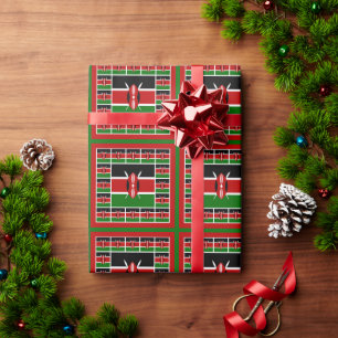 Kenya Flag Wrapping Paper, Kenya Pressies Paper