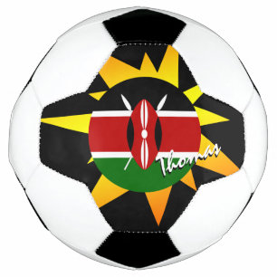 Kenya Football & Kenyan Flag / BANG Soccer Ball