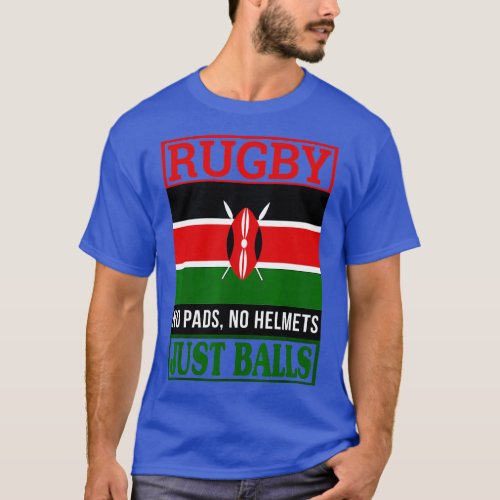 Kenya Funny Rugby  T_Shirt
