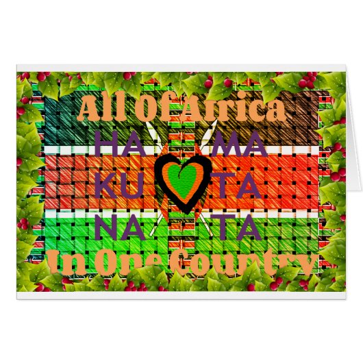 Kenya Hakuna Matata Cards (Front Horizontal)