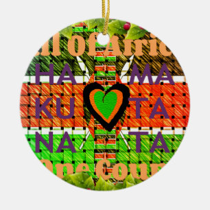 Kenya Hakuna Matata Ceramic Ornament