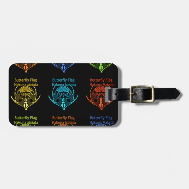 Kenya Hakuna Matata Luggage Tag (Front Horizontal)