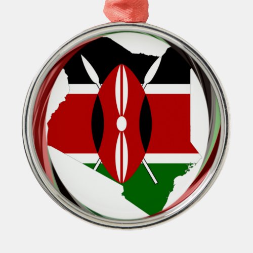 Kenya Hakuna Matata Metal Ornament