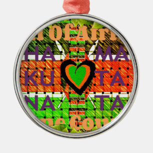 Kenya Hakuna Matata Metal Ornament