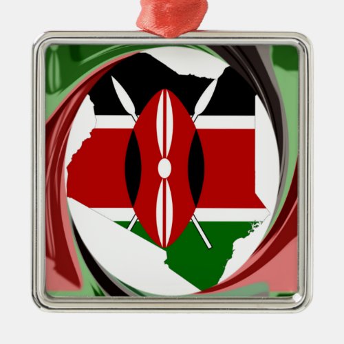 Kenya Hakuna Matata Metal Ornament