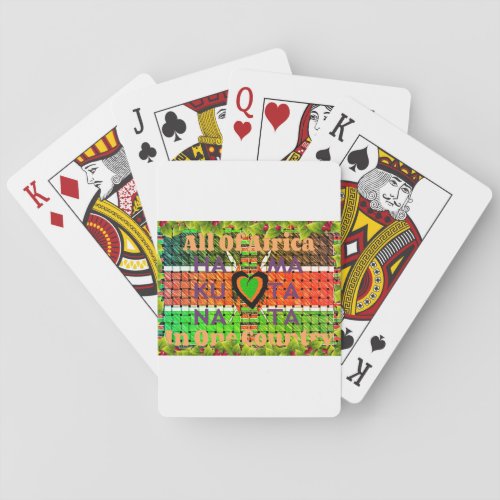 Kenya Hakuna Matata Playing Cards