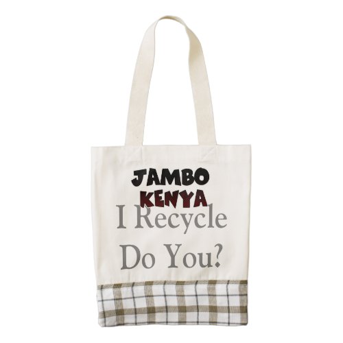 Kenya Hakuna Matata Reusable Zazzle HEART Tote Bag