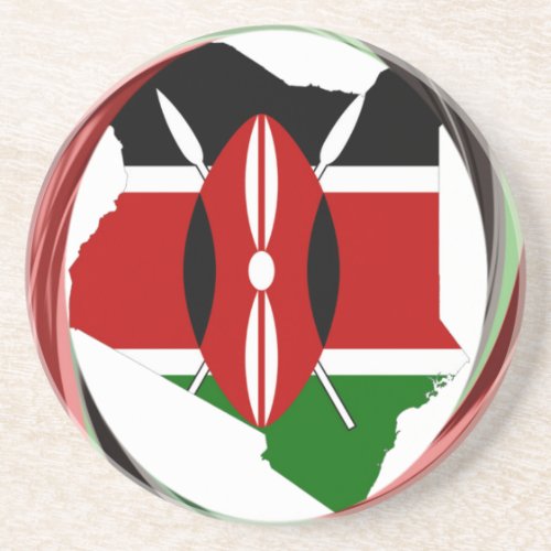Kenya Hakuna Matata Sandstone Coaster