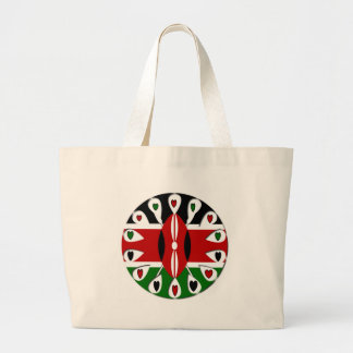 Kenya Hearts Large Tote Bag