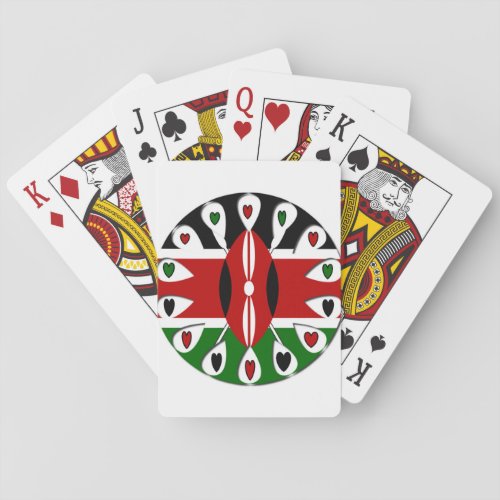 Kenya Hearts Poker Cards