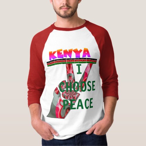 Kenya I choose peace Tee casual