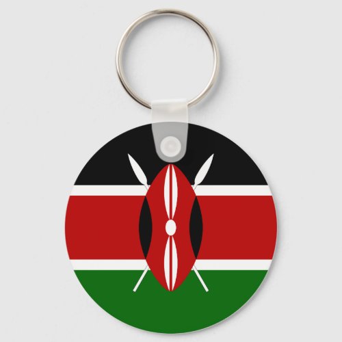 Kenya Kenyan Flag Keychain