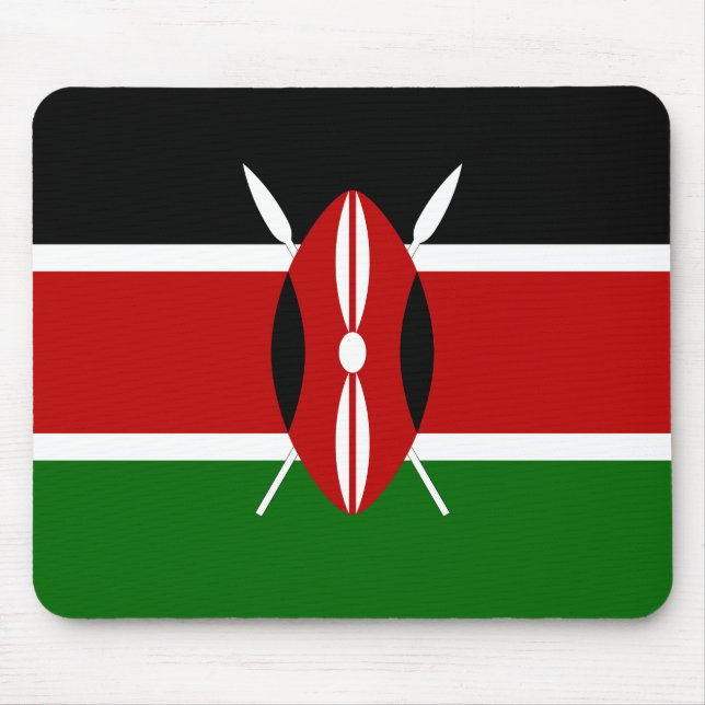 Kenya (Kenyan) Flag Mouse Pad (Front)