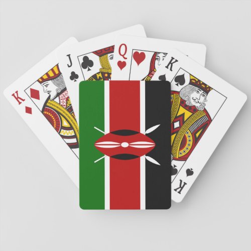 Kenya Kenyan Flag Poker Cards