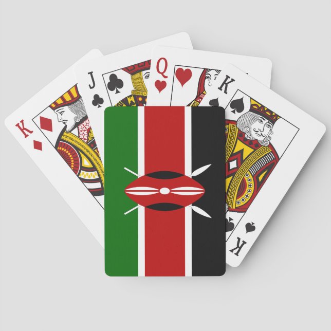 Kenya (Kenyan) Flag Poker Cards (Back)