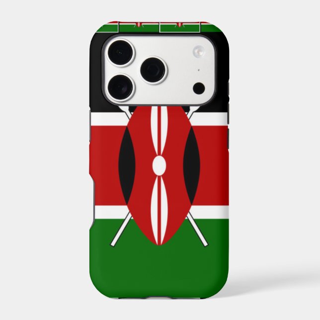 Kenya Kenyan Flags Case-Mate iPhone Case (Back)